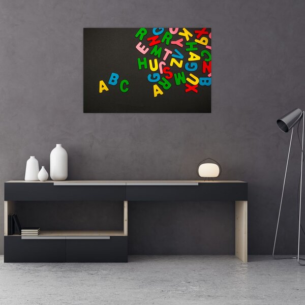 Slika - slova u boji (90x60 cm)