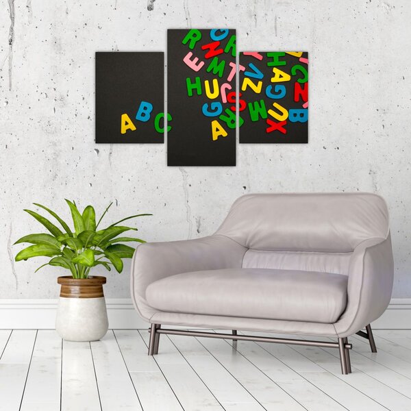 Slika - slova u boji (90x60 cm)