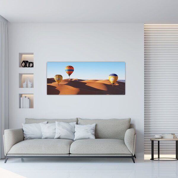 Slika - leteći baloni u pustinji (120x50 cm)