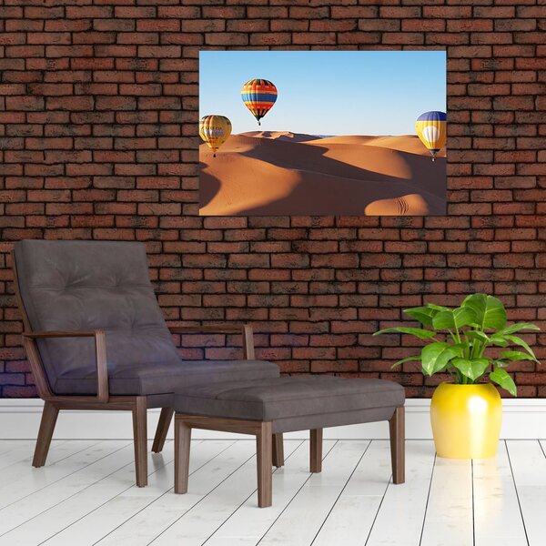 Slika - leteći baloni u pustinji (90x60 cm)