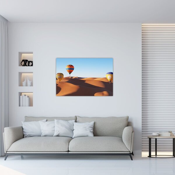 Slika - leteći baloni u pustinji (90x60 cm)