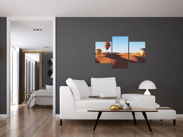 Slika - leteći baloni u pustinji (90x60 cm)