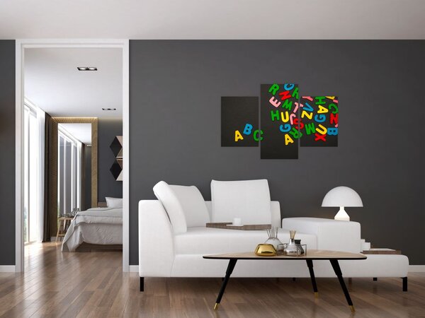 Slika - slova u boji (90x60 cm)