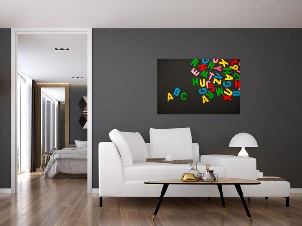 Slika - slova u boji (90x60 cm)