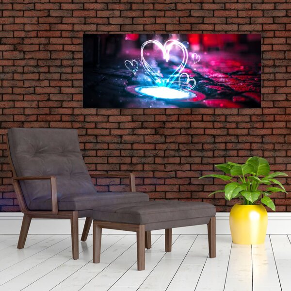 Slika svijetlećeg srca (120x50 cm)