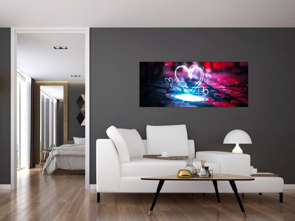 Slika svijetlećeg srca (120x50 cm)