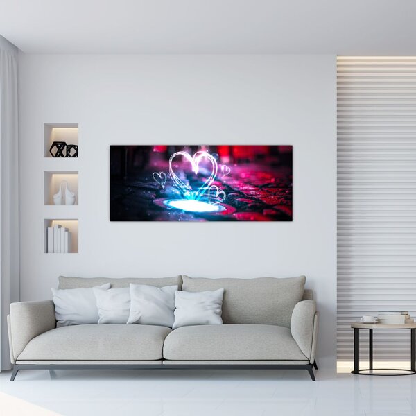 Slika svijetlećeg srca (120x50 cm)