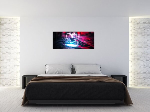 Slika svijetlećeg srca (120x50 cm)