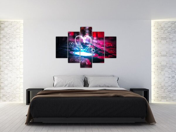 Slika svijetlećeg srca (150x105 cm)