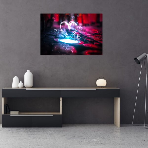 Slika svijetlećeg srca (90x60 cm)