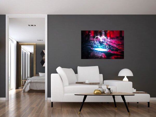 Slika svijetlećeg srca (90x60 cm)