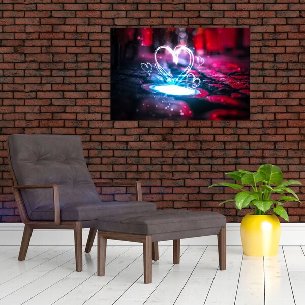 Slika svijetlećeg srca (90x60 cm)