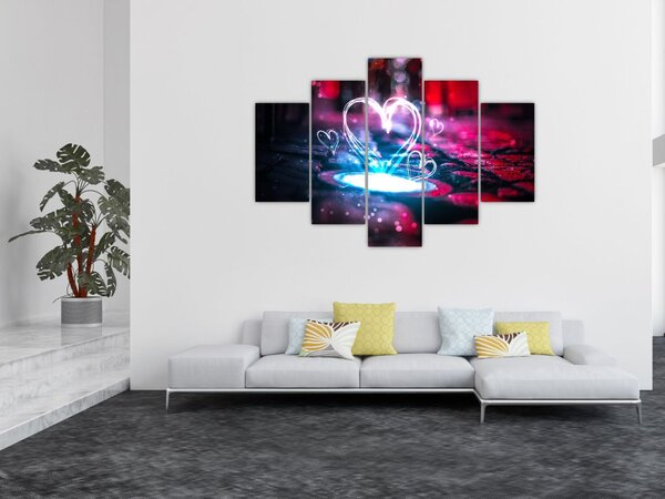 Slika svijetlećeg srca (150x105 cm)