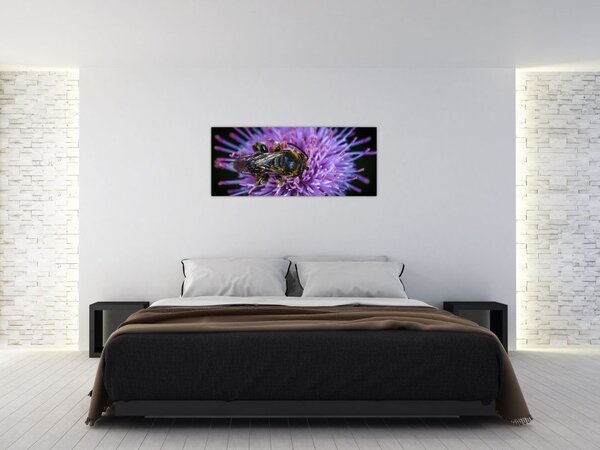 Slika pčele na cvijetu (120x50 cm)