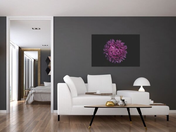 Slika ljubičastog cvijeta (90x60 cm)
