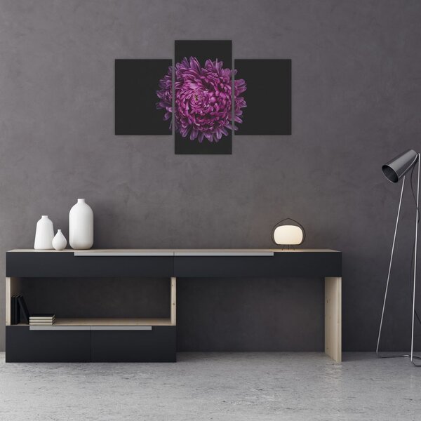 Slika ljubičastog cvijeta (90x60 cm)