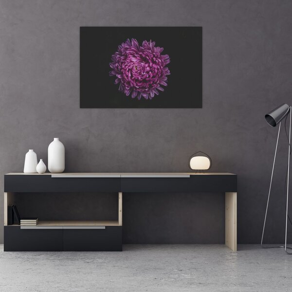 Slika ljubičastog cvijeta (90x60 cm)