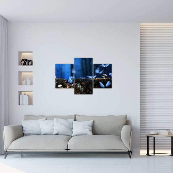 Slika plavih leptira (90x60 cm)