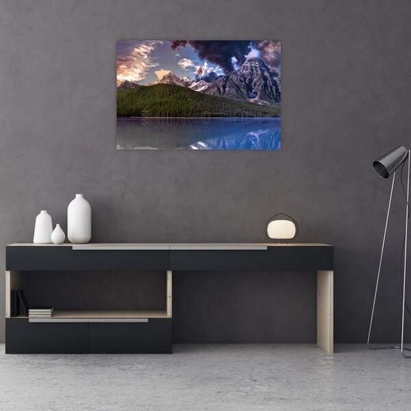 Slika jezera i planina (90x60 cm)