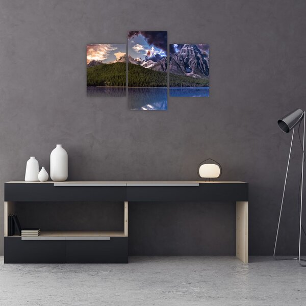 Slika jezera i planina (90x60 cm)