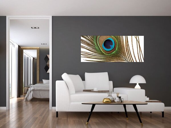 Slika paunovog perja (120x50 cm)