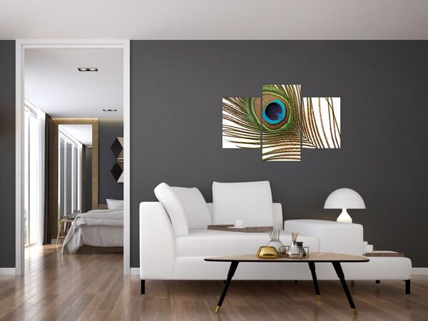 Slika paunovog perja (90x60 cm)