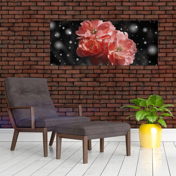 Slika ružičastog cvijeta (120x50 cm)