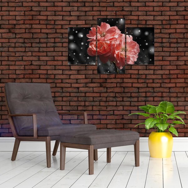 Slika ružičastog cvijeta (90x60 cm)