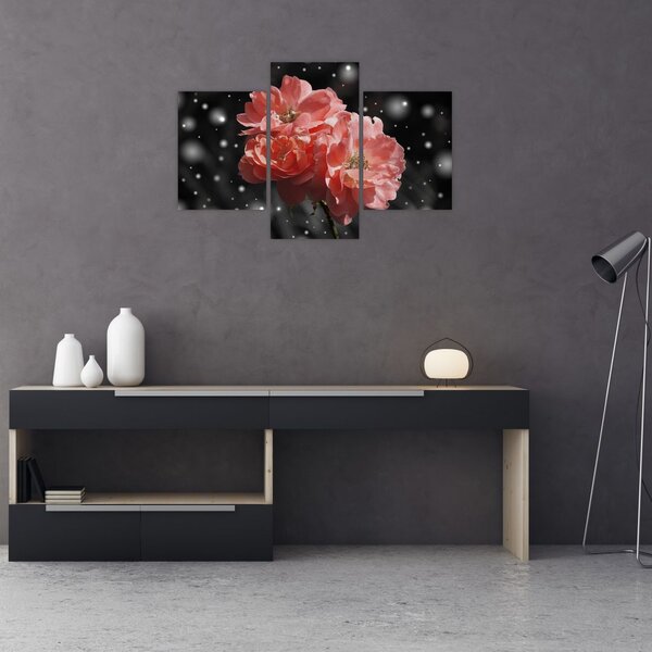 Slika ružičastog cvijeta (90x60 cm)