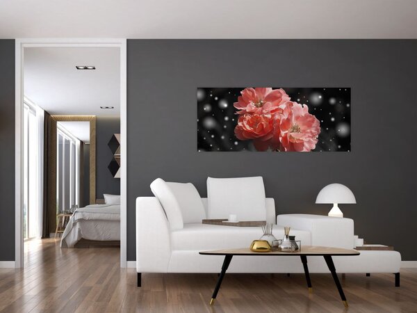 Slika ružičastog cvijeta (120x50 cm)