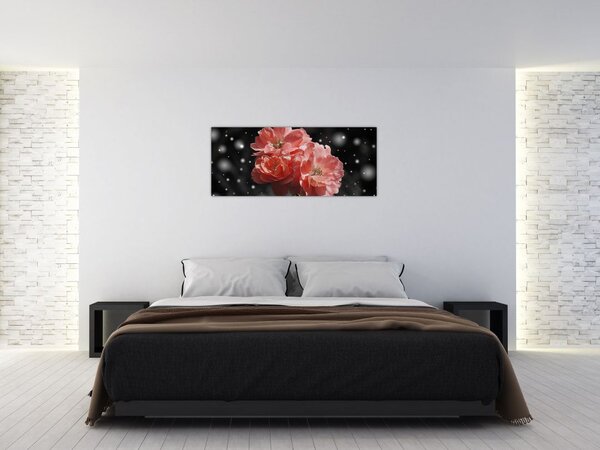 Slika ružičastog cvijeta (120x50 cm)