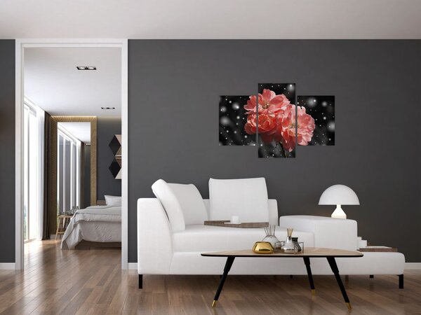 Slika ružičastog cvijeta (90x60 cm)