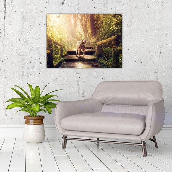 Slika tigra u džungli (70x50 cm)