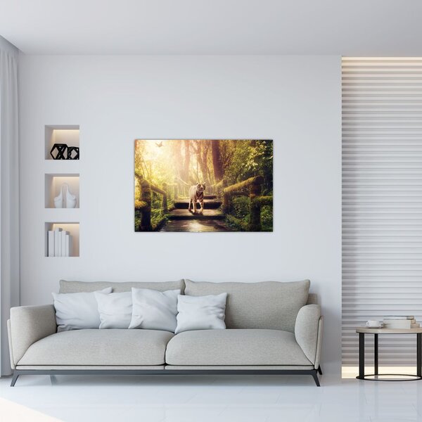 Slika tigra u džungli (90x60 cm)