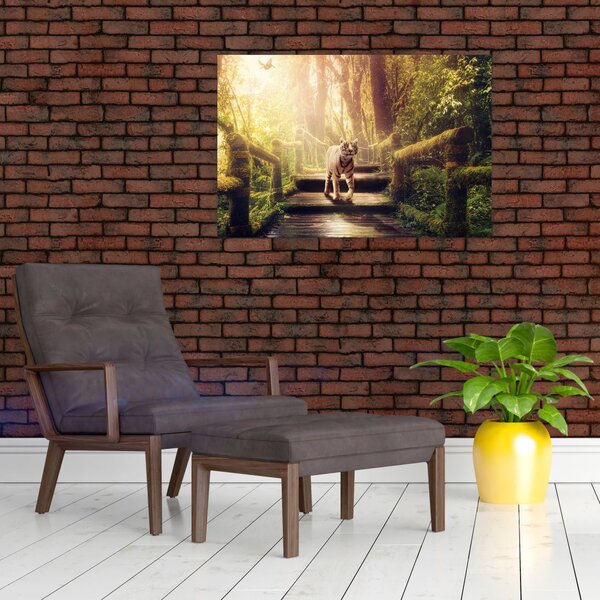 Slika tigra u džungli (90x60 cm)