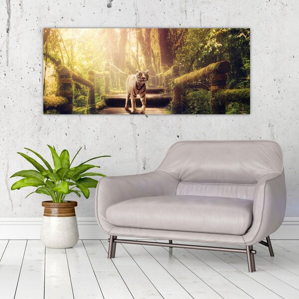 Slika tigra u džungli (120x50 cm)