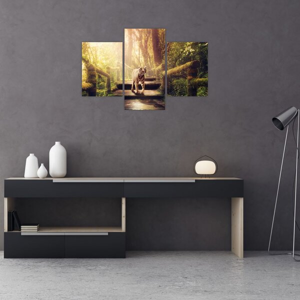 Slika tigra u džungli (90x60 cm)