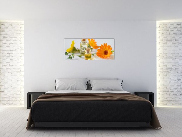 Slika narančastih cvjetova (120x50 cm)