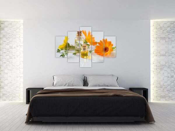 Slika narančastih cvjetova (150x105 cm)