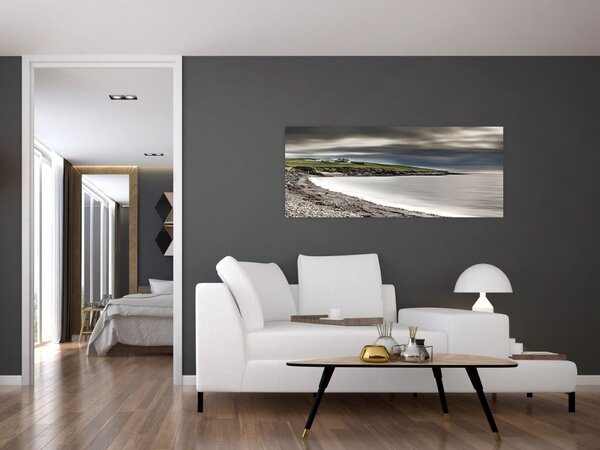 Slika jezera u polumraku (120x50 cm)