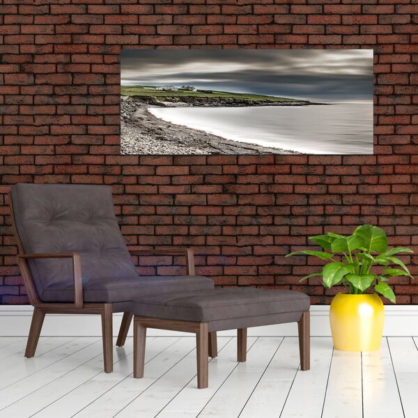 Slika jezera u polumraku (120x50 cm)
