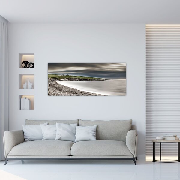 Slika jezera u polumraku (120x50 cm)