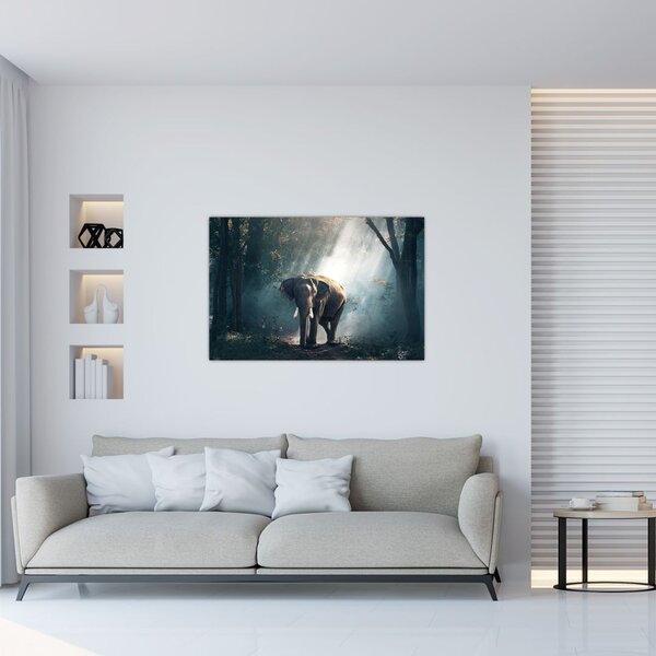 Slika slona u džungli (90x60 cm)