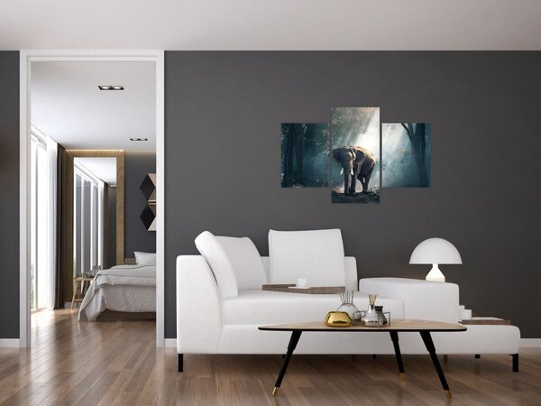 Slika slona u džungli (90x60 cm)