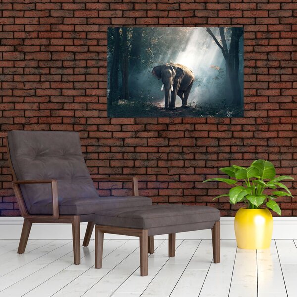 Slika slona u džungli (90x60 cm)