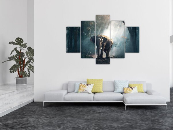 Slika slona u džungli (150x105 cm)