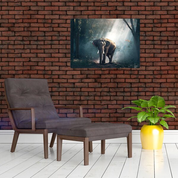 Slika slona u džungli (70x50 cm)