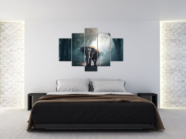 Slika slona u džungli (150x105 cm)