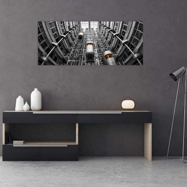 Slika dizala u zgradi (120x50 cm)