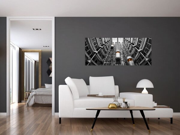 Slika dizala u zgradi (120x50 cm)